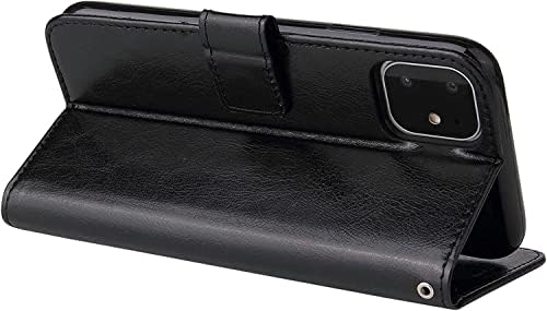 HOUCY Flip Case za iPhone 13 Mini / 13 / 13 Pro / 13 Pro Max, torbica od prave kože za novčanik Slotovi za kartice TPU magnetni zaštitni