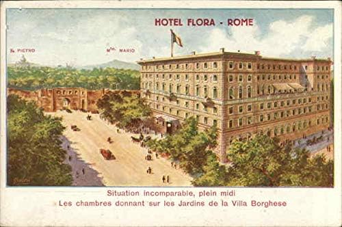 Hotel Flora Rim, Italija Originalna Antička Razglednica
