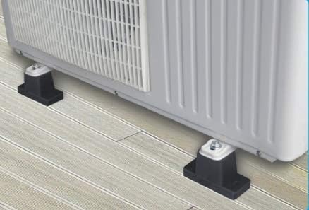 Nosač gumenih jastučića za montažu klima uređaja koristi se za vanjske jedinice Mini split & amp; HVAC & amp; centralni kondenzatori klima uređaja | Mašinski nosač amortizera