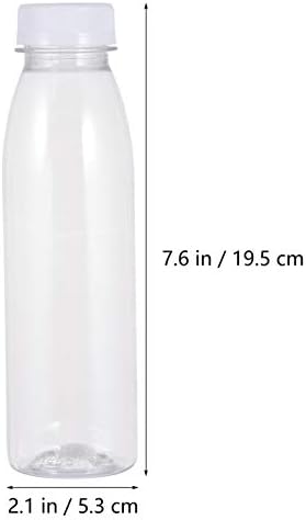 Hemoton 10kom višekratne bočice sa sokom 350ML flaše za ponovno punjenje prozirne prazne bočice za piće za domaće sokove čaj od mlijeka