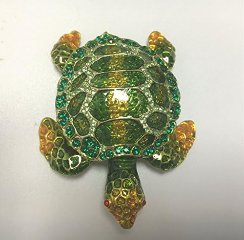 Zrnewlook metalna kristalna kornjača Tertle Contecket CurtAke Couctible Wade kornjača Tortoise Trinket Box