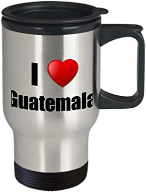 Guatemala Travel krip izolirana volim smiješna ideja za poklon za zemlju ljubavnicu Pride Novelty Gag kafa čaja od kafe 14oz nehrđajući čelik