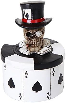 Pacifički poklon softver Ace of Space Skull Poker čips za stavljanje kutije za ručnu lubulu puboljnu kolekcionarsku kolekcionarsku kutiju od 3 inča