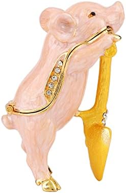 Fasslino Slatka svinjska sitnica kutije sa šarkama ručno oslikane životinjske figurine ukrase jedinstveni poklon za kućni dekor