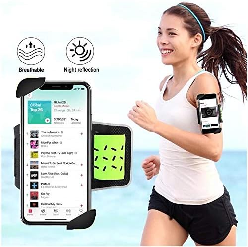 Boxwave® futrola za Xiaomi mi A1 [Flexsport Armband] Podesiva vrpca za vježbanje i trčanje za Xiaomi Mi A1 - Stark Green