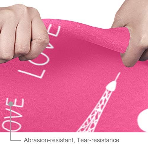 Siebzeh Paris Eiffelov toranj Premium Thick Yoga Mat Eco Friendly gumeni zdravlje & amp; fitnes neklizajuća prostirka za sve vrste