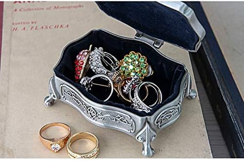 QTT nakitane kutije Retro Mini prijenosni nakit Creative European Style Nakit za skladištenje za prsten za ogrlice nakita za žene za žene