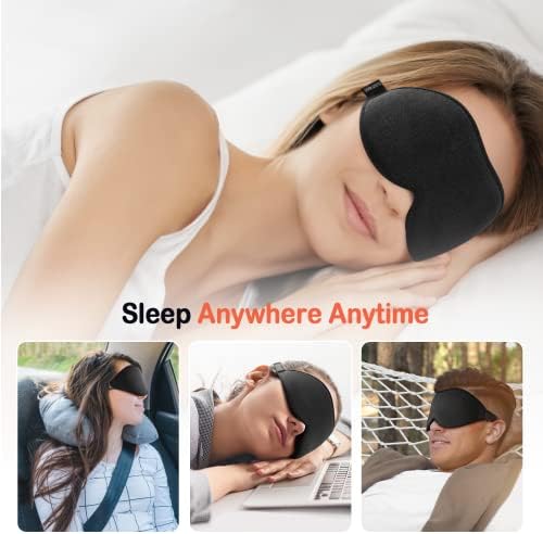 Maska za spavanje ružičasta i crna