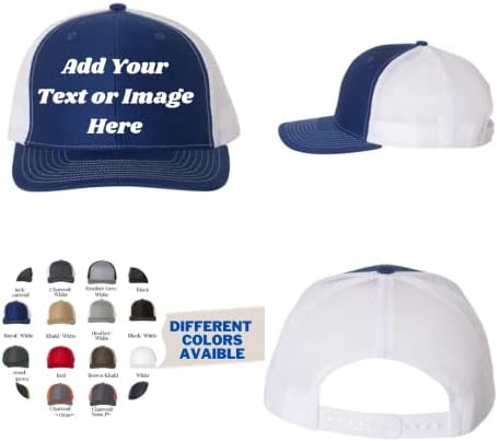 Richardson 112 pakovanje od 12 prilagođenih šešira sa vezenim tekstom / logotip, personalizirano podesivo kapapratic kamiondžija