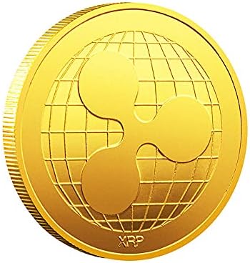 Ripple Gold-pozlaćene prigodne kolibemice za kolekcijuDecorativne kovanice sa zaštitnim poklopcemKrypTocurrencylucky novčićima
