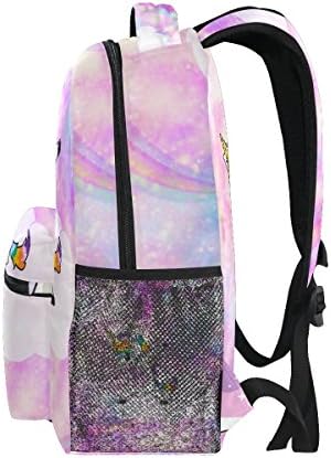 Jstel Rainbow Unicorn Backpacks za djevojke Dječja osnovna školska torba za ramena