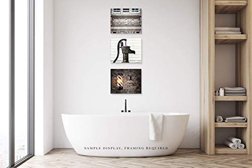 Lisa Russo Fine Art-8x10 Neuramljena moderna Industrijska kupaonica zid dekor grafike-Set 3 - nije uokvirena-London Photography