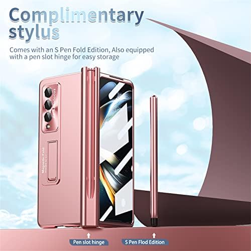 Galaxy Z Fold 3 slučaj, magnetna šarka S Pen držač slučaj sa postoljem i S Pen zamjena, kompatibilan sa Samsung Galaxy Z Fold 3 5G