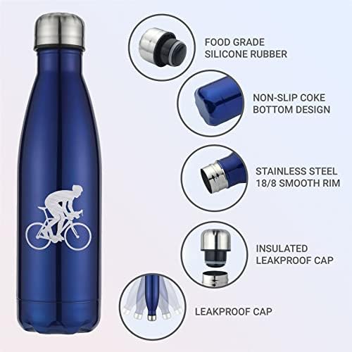 Bang uredan odjeća Boca za sportska voda - Biciklizam - Boce od metala od nehrđajućeg čelika - BPA Besplatno - nepropusno - 500ml - Ljubičasta