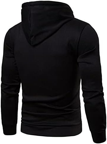 Muške Casual čvrste pulover dukserice dugi rukavi duks sa kapuljačom za teretanu lagana atletska dukserica s vezicama