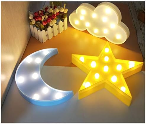 Dekorativna LED polumjesec Star Cloud noćna svjetla za djecu i odrasle, Dječiji vrtić,Rođendanska zabava,uređenje dječje sobe