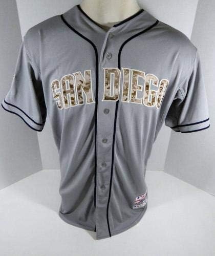 2014 San Diego Padres Robbie Erlin # 41 Igra Izdana siva Jersey Camo JC Patch 118 - Igra Polovni MLB dresovi