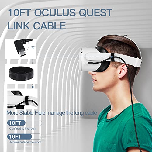 YRXVW 10FT Link kabel i kontroler za oculus Quest 2