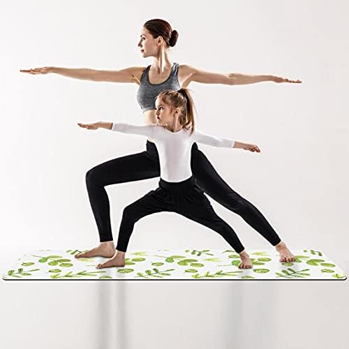 Mamacool prostirka za jogu slatki uzorak zelenog lista Eco Friendly neklizajuća prostirka za fitnes vježbe za Pilates i vježbe na