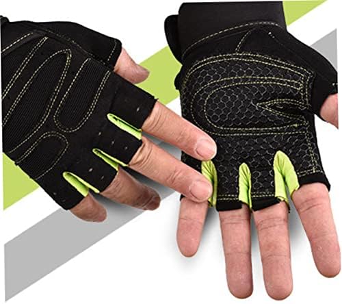 INOOMP 1 par Guantes para teretana Hombre rukavice za brdski bicikl rukavice za fitnes rukavice za vježbe zelene Poluprste