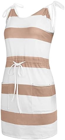 Ljetne haljine za žene 2023 haljina za plažu V V izrez Pocket bez rukava Halter haljina Print Mini sandresses