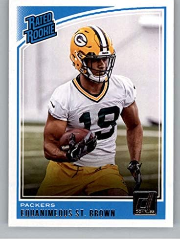 2018 Donruss Football 343 Ekvanimeous St. Brown RC Rookie Card Green Bay Packers ocijenjeno Rookie službena NFL kartica za trgovanje