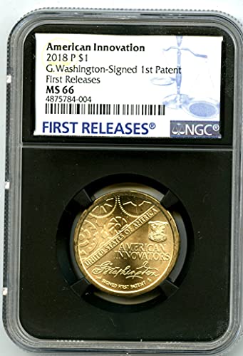 2018 P Washington American Innovation potpisao 1. patent Prvo pušta Dollar MS66 NGC