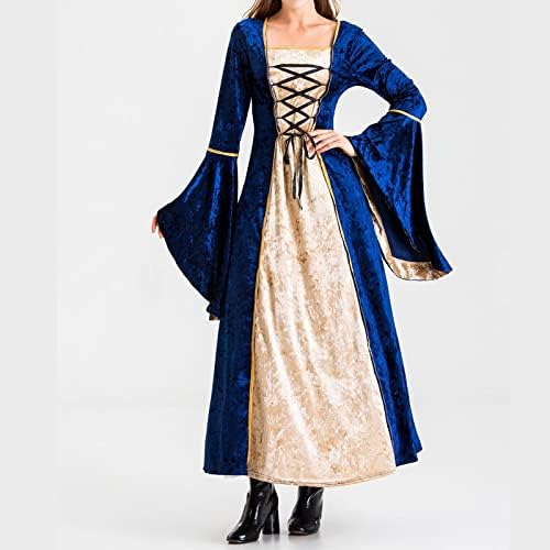 Žene Viktorijanska haljina Narhbrg za žene Duga zabavna haljina za renesansu kostim Velvet irske haljine Srednjovjekovne vještice