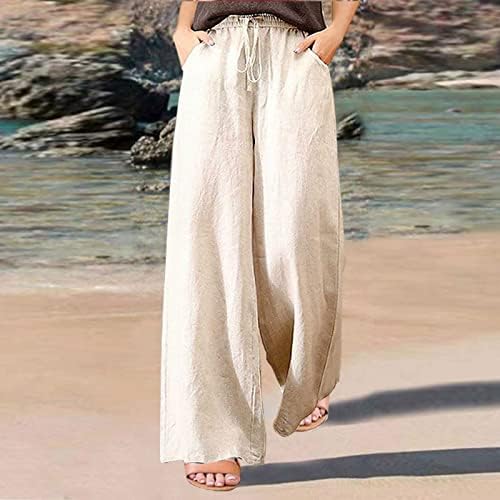 Ženske hlače Yoga hlače Žene vruće staklene noge Proljeće Žalbe Lady Tanered Flairy Slack Cololos Hlače mekani hladno hladno sa pojasevima