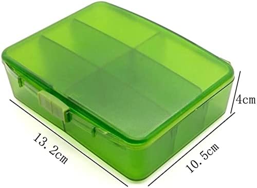 ZCX Pill Organizer Six Grids prenosiva mala kutija za lijekove vitaminsko riblje ulje za putovanja multifunkcionalne kutije za pilule
