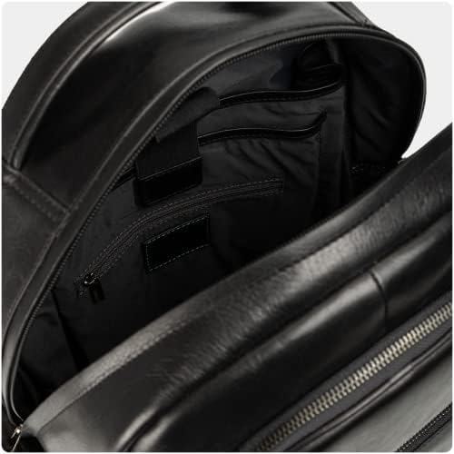 Velez kožni ruksak za muškarce - 15 inčni torba za laptop - Business Travel Daypack - Slim Designer Bookbag