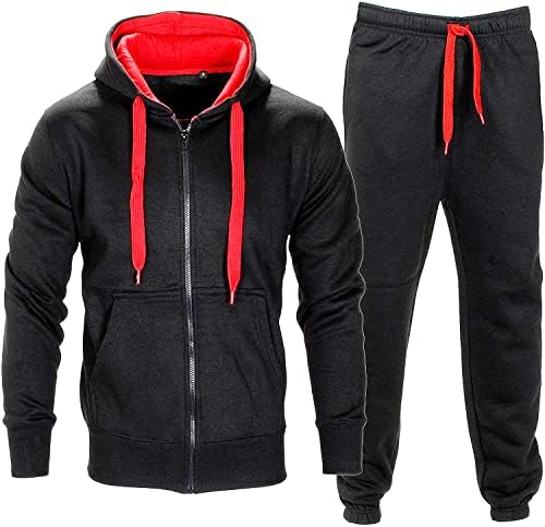 Juicy Trendz® MENS Trackioits sa kapuljačom sa kapuljačom jogging teretana Activewear 2 komada set