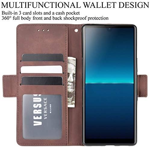 HualuBro Sony Xperia L4 futrola, magnetna zaštita cijelog tijela otporna na udarce preklopna kožna Navlaka za novčanik sa držačem
