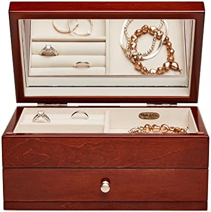 Mele & Co. Brynn drvena kutija za nakit sa motivom Florentine u obliku oraha