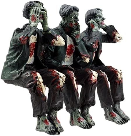 EBROS poklon 4 H pješačenje mrtvih zombija vidi čuti govor nema zli figurinski set walker sa pilingom meso propadaju mrtvi uzlazni