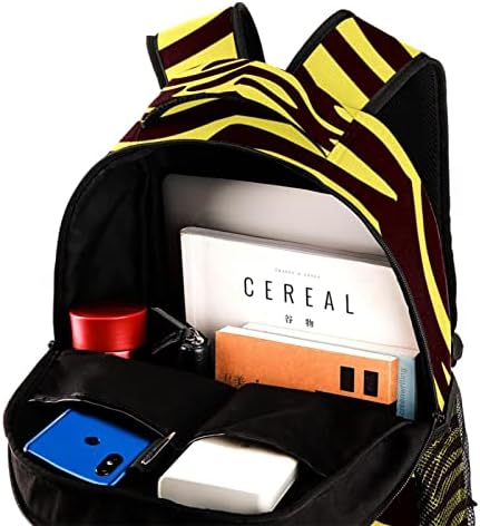 VBFOFBV ruksak za laptop, elegantan putni ruksak casual pad paketi na ramenu za muškarce, smeđa žuta životinja tigar