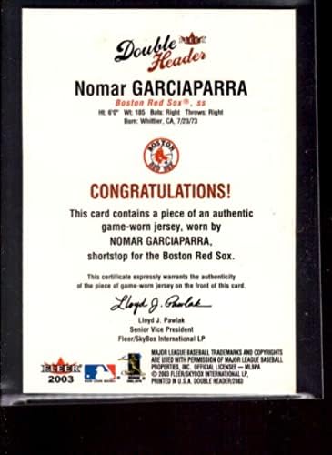 N.GarciaParra JSY SP Card 2003 Fleer dvostruki zaglavlje Flip kartice se koristi ng