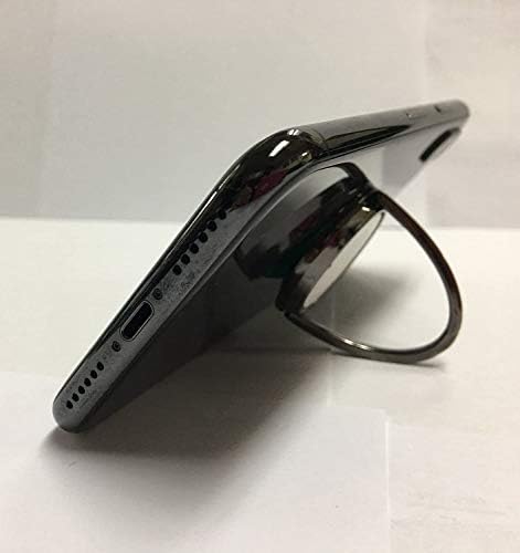 3Droza svijetloplava i crna Grunge Bubble Hearts uzorak - Prstenovi telefona