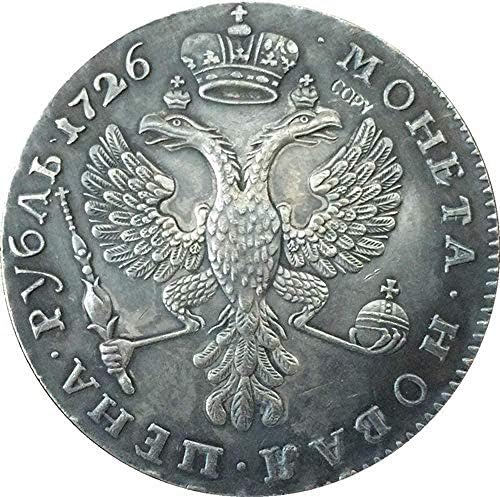 Challenge Coin 1726 Catherine i Rusija Kovanice za kućnu sobu Kolekcija kolekcije kovanice