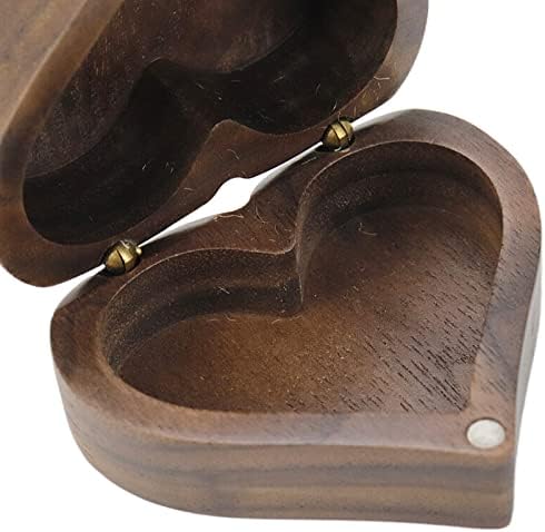 Kumgrat drvena vjenčana kutija za vjenčanje Flip Drveni prsten kutija za angažman kutija drva držač za odlaganje nakita za skladištenje nakita za angažovanje prijedloga za vjenčanje