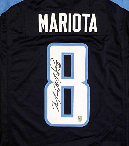 Tennessee Titans Marcus Mariota autografirao je plavi nike Twill dres Veličina XL mm holo Stock 117264 - AUTOGREMENT NFL dresovi