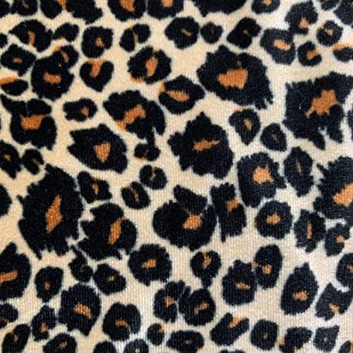 Dana Crna Kamila Leopard uzorak poliesterska rastezljiva baršunasta tkanina za mašne, gornji čvorovi, oblozi za glavu, gumice, Odjeća,