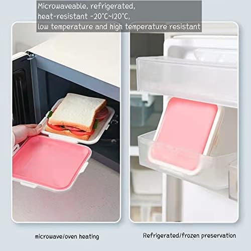 HIDDIT Set od 3 prenosive kutije za ručak Sandwich posude sa poklopcima kutija za odlaganje hrane mikrovalna pećnica i pećnica za