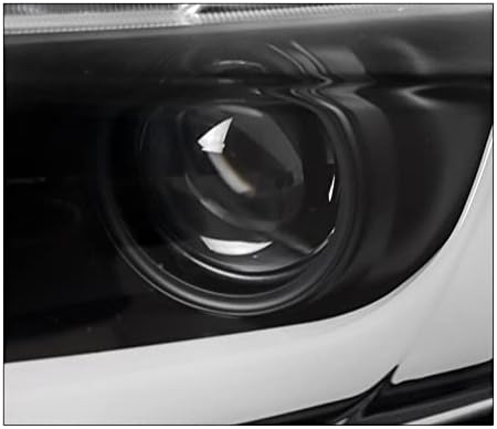 ZMAUTOPARTS LED cijev projektor farovi Crna kompatibilna sa 2012-2014 Honda Civic Sedan / 2012-2013 Civic Coupe