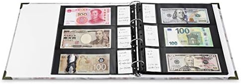 Muder 120 džepova Banknote World Collecting Album, Klasični vezivni papir Novac za sakupljanje knjiga Skladištenje Album Držač za