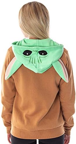 Star Wars Baby Yoda Juniors The Mandalorian The Child Character Costume Zip Hoodie