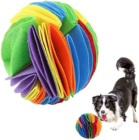 Gloglow Smnuffle igračka za pse Spori ulagač Šareni pas šmrkanje loptica osjetila tkaninu pse puzzle stres olakšati igračku za unosni