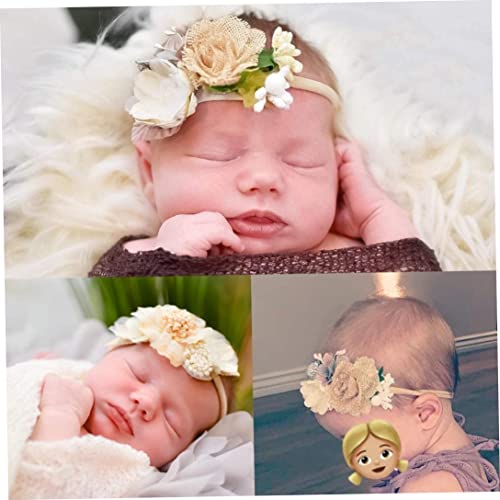 Baby traka za glavu,Baby Girl najlonske trake za glavu Infant Flower elastične trake za kosu oblozi za novorođenu malu kosu paket