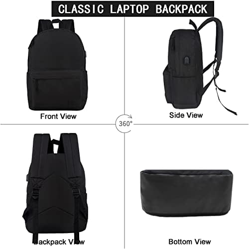 Supacool Lagane ležerne bakfack i olovka za laptop, ruksak s USB priključkom za punjenje za muškarce i žene, jedan džepni ruksak,