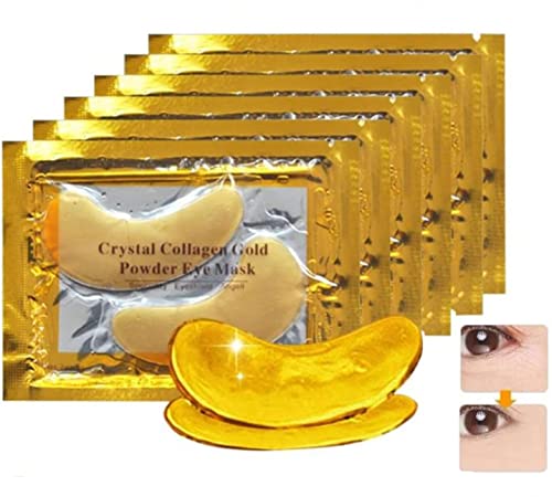 Micokay Gold Eye maska, 24K gelovi za oči pod zakrpama za oči za hidratantnu i smanjenje bora, tamnih krugova, natečenih očiju pod